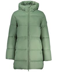 North Sails - Jassen ,Groen ,Leer Patten Gewatteerde Jas - Lyst
