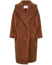 Max Mara - Jassen ,Bruin ,Wol Tedgirl Coat - Lyst