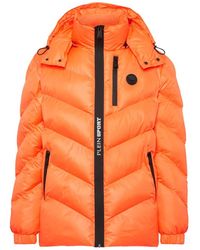 Philipp Plein - Fitness ,Oranje ,Nylon Nylon Puffer Jacket Tiger - Lyst