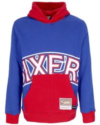 Mitchell & Ness - Hoodies & Sweatvesten ,Blauw ,Katoen Nba Big Face Hoodie Hardwood Classics - Lyst
