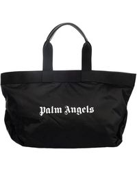 Palm Angels - Schwarze handtasche - regular fit - geeignet für alle temperaturen - 100% leder - Lyst