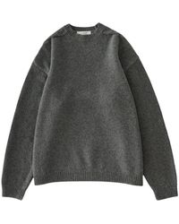 Studio Nicholson - Truien & Vesten ,Grijs ,Wol Hemyl Knit - Lyst