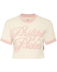 Philipp Plein - T-Shirt Ronde Hals Korte Mouw Signature - Lyst