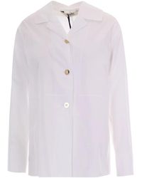 Max Mara - Overhemden ,Wit ,Katoen Gentile Jacket - Lyst
