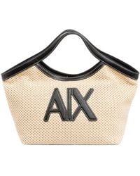 ARMANI EXCHANGE - Stilvolle Handtasche Mit Magnetverschluss Und Logo - Lyst