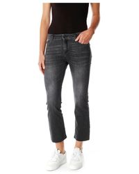 Replay - Cropped jeans - Lyst