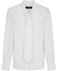 Gucci - Zijden Blouse Met Strik - Lyst