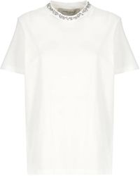Golden Goose - Camiseta blanca con detalle de cristal - Lyst