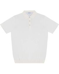 People Of Shibuya - Kurzarm strick polo shirt - Lyst