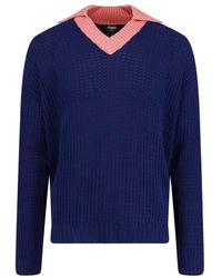 Fendi - V-Neck Strickware - Lyst