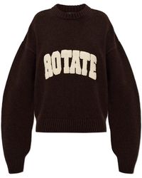 ROTATE BIRGER CHRISTENSEN - Round-Neck Knitwear - Lyst