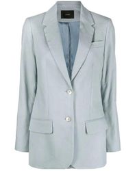 JOSEPH - Jassen ,Blauw ,Katoen Blauwe Casual Blazer Jackie Jacket - Lyst
