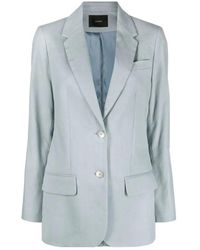 JOSEPH - Jassen ,Blauw ,Katoen Blauwe Casual Blazer Jackie Jacket - Lyst