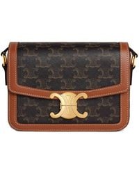Celine - Triomphe Tasche Mit Lederdetail - Lyst