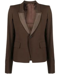Rick Owens - Zachte Shawl-Lapels Blazer Jas - Lyst