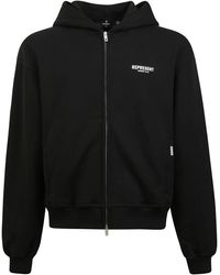 Represent - Hoodie Met Rits En Monogramprint - Lyst
