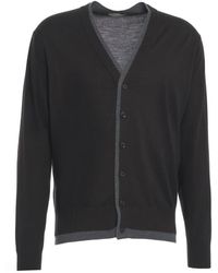 Paolo Pecora - Luxe Fijngebreide Vest Marrone Aw25 - Lyst