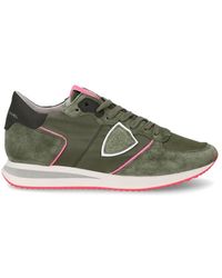 Philippe Model - Schoenen ,Groen ,Katoen Sneakers Trpx Running - Lyst