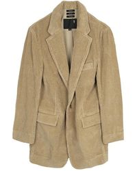R13 - Jassen ,Katoen Oversized Ragged Blazer - Lyst