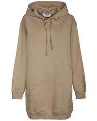 MSGM - Hoodies & Sweatvesten ,Katoen Katoenen Hoodie Met Geribbelde Manchetten - Lyst