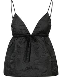 Ganni - Sleeveless Tops - Lyst