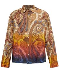 Etro - Zijden Blouse Met Lange Mouwen - Lyst