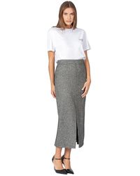 Kocca - Classic T-Shirt Met Lange Mouwen En Ronde Hals - Lyst