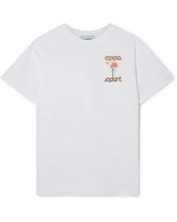 CASABLANCA - La flamme du sport t-shirt - Lyst