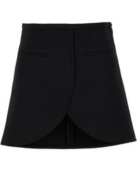 Courreges - Ellipse Twill Mini Rok - Lyst