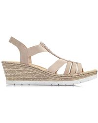 Rieker - Schoenen Platte Sandalen Voor Vrouwen - Lyst