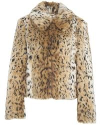 Max Mara - Faux Fur Jacket - Lyst