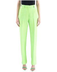 MSGM - Broeken ,Groen ,Wol Casual Broeken - Lyst
