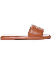 Tory Burch - Double T Sport Slide Sandals - Lyst
