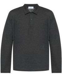 Ferragamo - Tops ,Grijs ,Katoen Lange Mouw Polo - Lyst