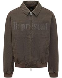 Represent - Jassen ,Bruin ,Katoen Roscoe Bomber - Lyst