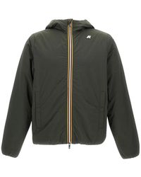 K-Way - Jassen ,Groen ,Polyester Jack Plain Warm Jacket - Lyst