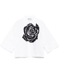 Blugirl Blumarine - Weißes klassisches hemd mit kragen - Lyst