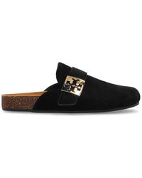 Tory Burch - Suede Slides Mellow - Lyst