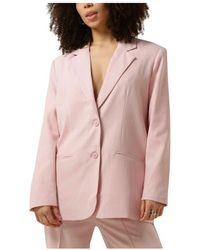 Refined Department - Rosa Glitzernde Blazer - Lyst