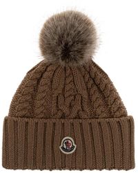 Moncler - Logo Patch Muts - Lyst