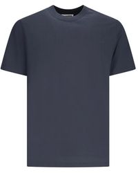 Jil Sander - Baumwoll-T-Shirt Mit Rundhalsausschnitt - Lyst