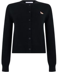 Maison Kitsuné - Baby Fox Merino Regular Cardigan - Lyst