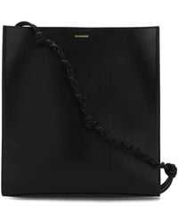 Jil Sander - Gewebte leder crossbody tasche - Lyst
