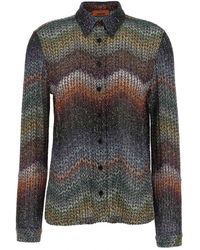 Missoni - Caperdoni Viscose Lamé Shirt - Lyst