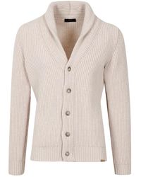 Fay - Truien & Vesten ,Wol Shawl Neck Cardigan F.7 - Lyst