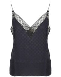 Gucci GG Original Silk Top - Zwart