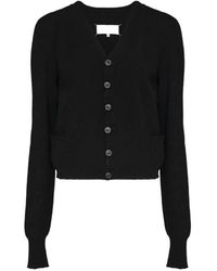 Maison Margiela - Wollen Cardigan Met V-Hals - Lyst