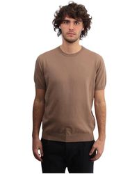 Kangra - Crew neck cotton t-shirt - Lyst