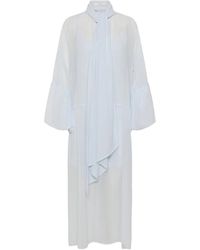 Gestuz - Kleedjes ,Blauw ,Midi Jurken - Lyst