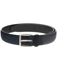 Orciani - Accessoires ,Blauw ,Leer Cloudy Suede Riem - Lyst